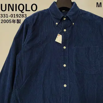 유니클로 코듀로이 버튼 다운 BD 긴팔 셔츠 미사용 M
