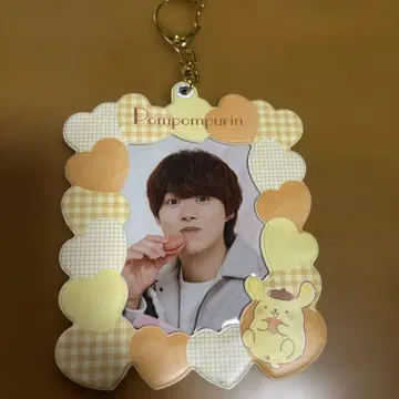 나니와단시 오하시 카즈야 사진 키링 폼폼푸딩 콜라보