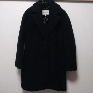 BCBG 보아풍 블랙 롱 코트