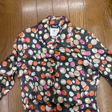 D&G 도트 무늬 실크 셔츠