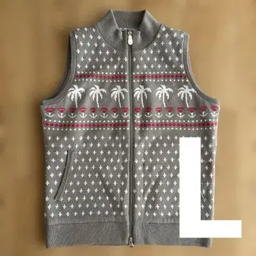 Callaway 골프 베스트 슬리브리스 스웨터 그레이 L 사이즈