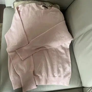 Hand Arts 캐시미어 100% 핑크 크루넥 스웨터