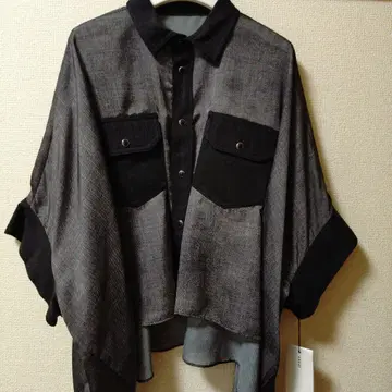 2025-07825 새상품, 미사용 포켓 부착 셔츠