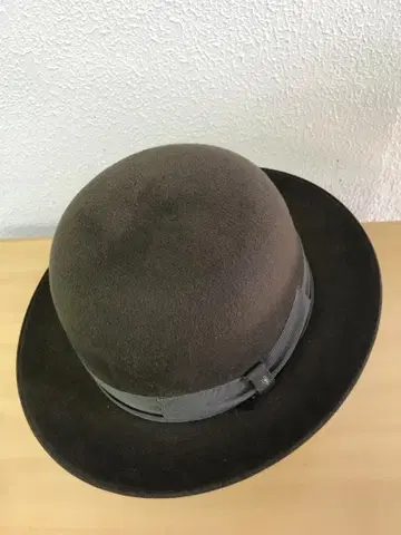 TESI 펠트 원단 보울러 햇 브라운 남성용 여성용 60cm