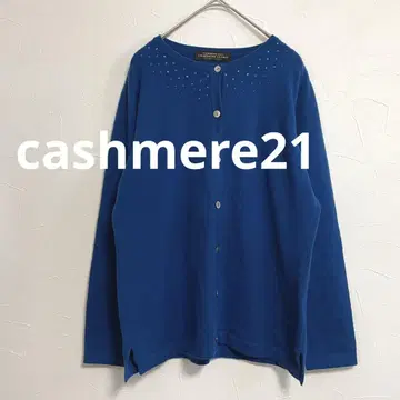 캐시미어 클럽21 캐시미어 100% 가디건 비쥬 M