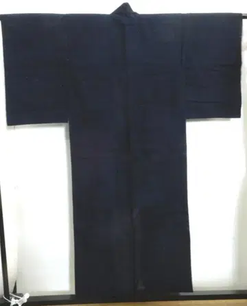목화 수제 단의 기모노 카스리 아이젠 산인 카스리