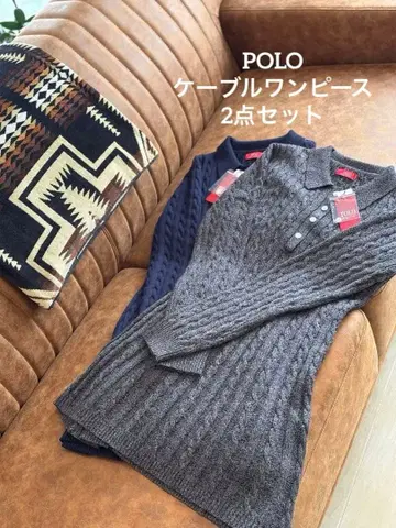 [ POLO BCS x Heather ] 케이블 원피스 2세트