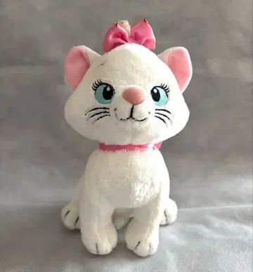 Disney 아리스토캣 마리 봉제 인형 약 17cm 화이트 고양이