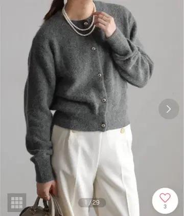 La Totalite 라토타리테 FOX 혼방 가디건