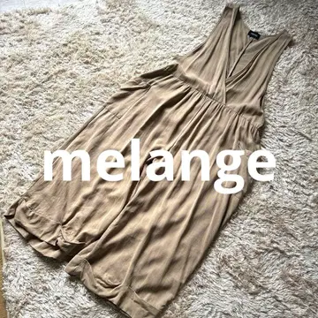 멜란지 베이지 점프 수트
