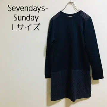 [ Sevendays-Sunday ] 네이비 튜닉 레이스 L 사이즈