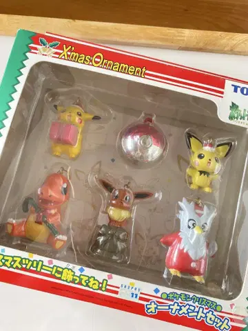 새상품급 포켓몬스터 크리스마스 오너먼트 TOMY
