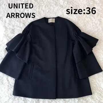 새상품급 UNITED ARROWS SPONGY 플레어 슬리브 코트