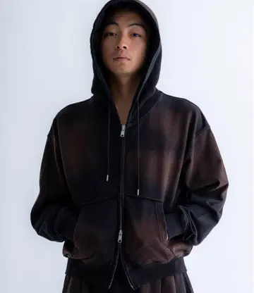 sinss 헤비 웨이트 더블 지퍼 후디 후드티