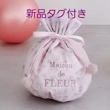 메종 드 플뢰르 리본 레오파드 복조리