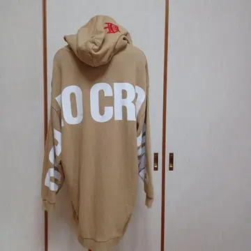 로데오 크라운 후드 부착 오버 사이즈 롱 후드티