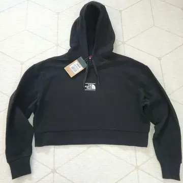 택 포함 새상품 THE NORTH FACE 숏 기장 후드티 블랙