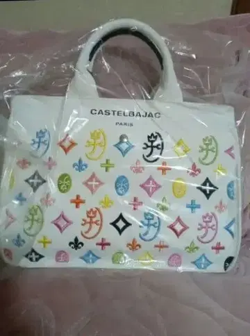 CASTELBAJAC 화이트 토트백