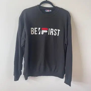 FILA x BE:FIRST 맨투맨 L 블랙 샘플