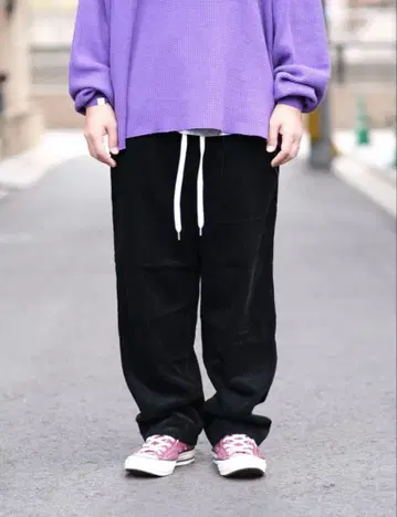 이센 e.sen 코듀로이 팬츠 블랙