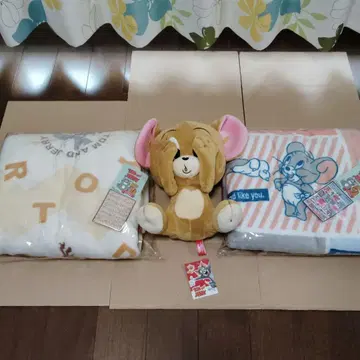 톰과 제리 담요 & 봉제 인형 세트