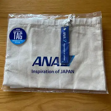 새상품 미사용 ANA 플라이트 택 포함 토트백