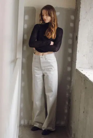 MARNO Yves 데님 팬츠 스노우 그레이 0