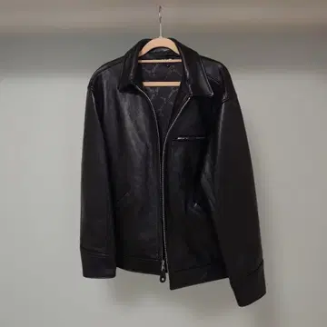 schott 블랙 레더 트래커 자켓 M 사이즈