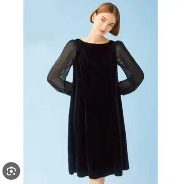 FOXEY 41273 Dress Amelie 벨로아 시스루 원피스