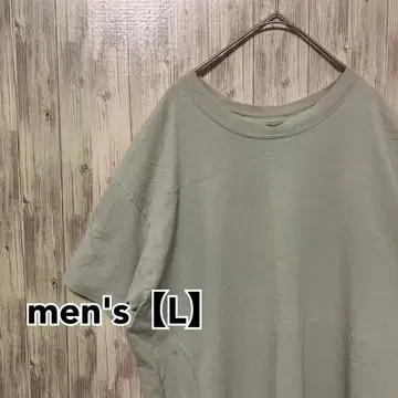TH58 [ 미국 수입 ] 반팔 티셔츠 [ 남성용 L ] 베이지 계열
