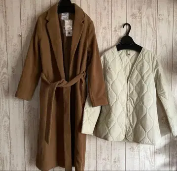 새상품 빔즈 정가 2만 350엔 이너 포함 코트 롱 코트 2개 세트