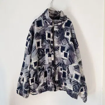 C.A.SPORT 아우터 점퍼 실크 100% M 빈티지 올 패턴