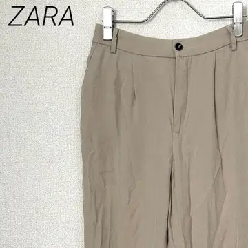 ZARA 슬랙스 테이퍼드 팬츠 허리밴딩 포켓 부착 심플