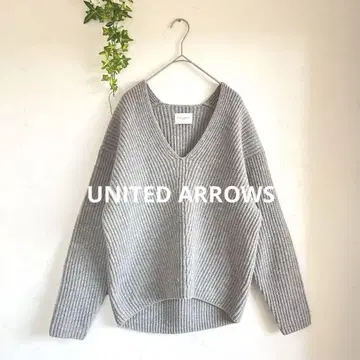 UNITED ARROWS 새상품급 유나이티드 애로우즈 울 100% 니트