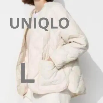 유니클로 퍼프 테크 릴랙스 퀼팅 자켓 L