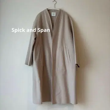 Spick and Span 노카라 롱 코트 38