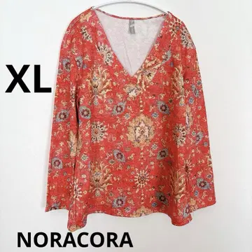 1점 한정판 NORACORA [ XL 사이즈 ] 패턴 있음 여성용 오샤레