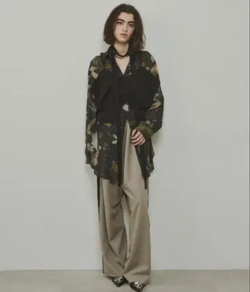 사이드 라인 릴랙스 와이드 슬랙스