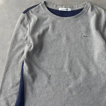 14859 LACOSTE 자수 와니 로고 롱 슬리브 티셔츠