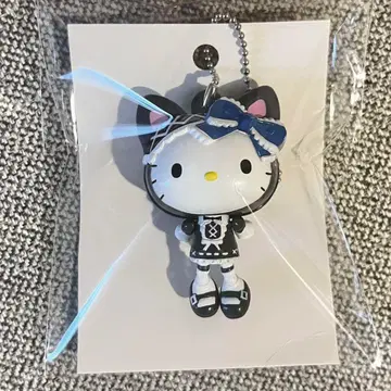 레트로 HELLO KITTY 헬로키티  로리 고양이 블랙 키링