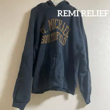 REMI RELIEF 후드티 네이비