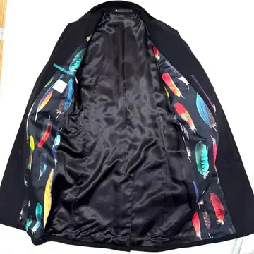 극미 사용감 적음 폴스미스 스텐카라 코트 롱 코트 블랙