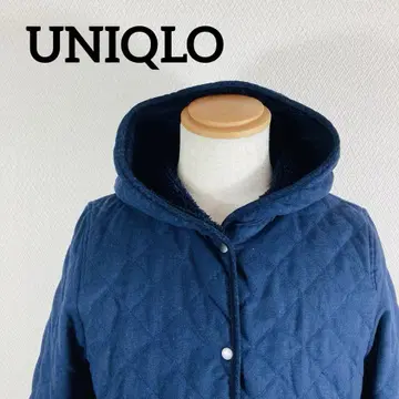 UNIQLO 네이비 보아 안감 퀼팅 자켓