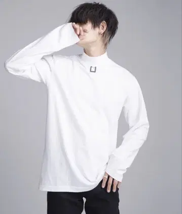 ADRER 메탈 참 롱 하이넥 탑