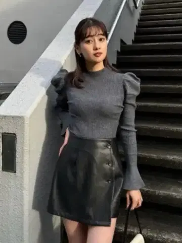 Herlipto Volume-Sleeve Glitter Knit Top