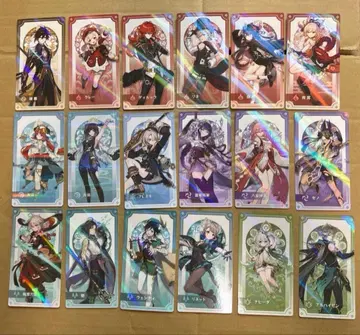 원신 이벤트 한정판 혜택 카드 18종 세트