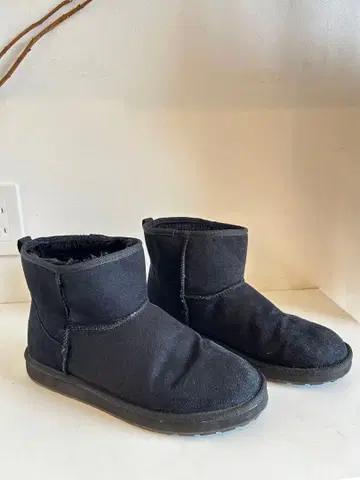 vans 반스 블랙 스웨이드 숏 어그 부츠