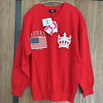 RODEO CROWNS R+ 니트 여성용 S 빨간색 골프웨어 RCWB