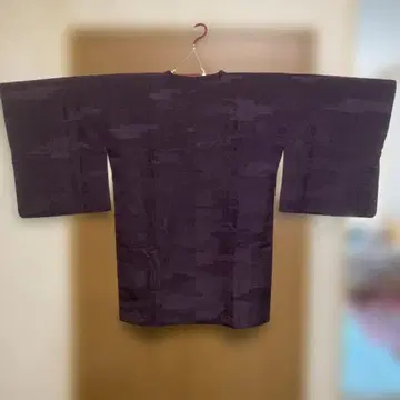 보라색 무지 도효 직조 무늬