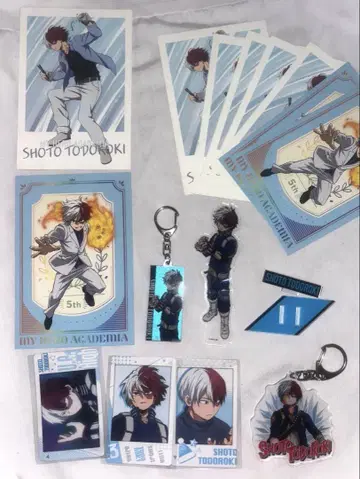 나의 히어로 아카데미아 토도로키 쇼토 굿즈 세트 키링 카드 아크릴 스탠드